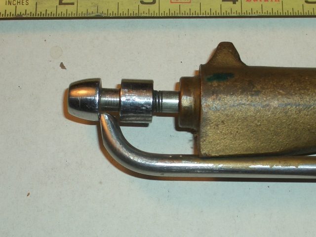 This picture is showing the cocking mechanism, it is also ready to be fired in this position.