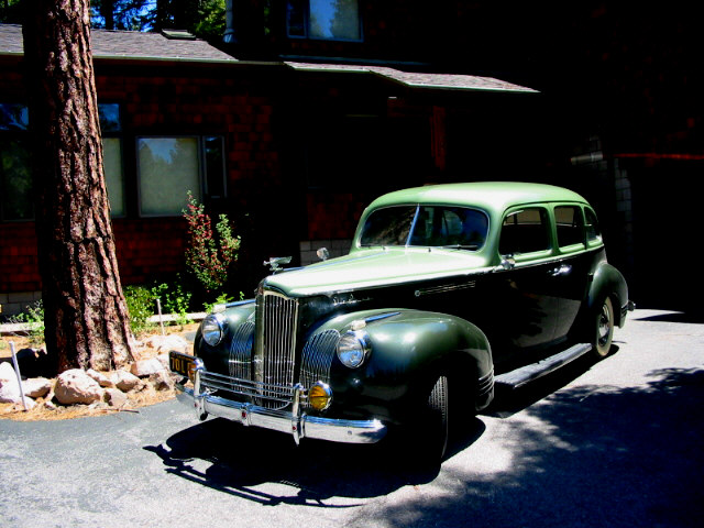 Grandma's 1941 Packard 110 given to me in high school.  Started me off on old cars.